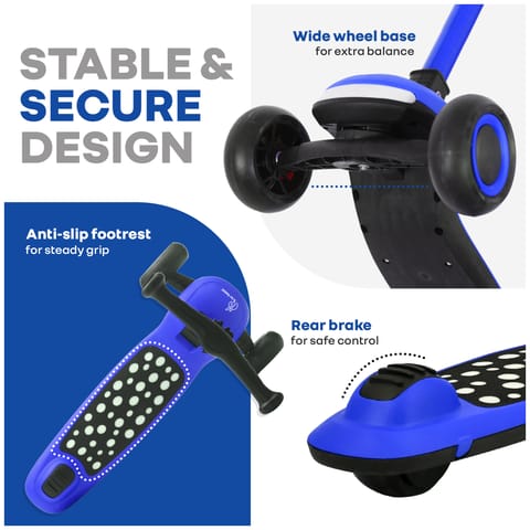 R for Rabbit Road Runner Jazz Blue Black Scooter