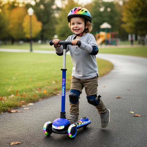 R for Rabbit Road Runner Jazz Blue Black Scooter