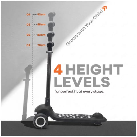 R for Rabbit Road Runner Jazz Pure Black Scooter