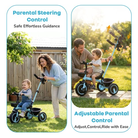 R for Rabbit Tiny Toes R20 Plus Sky Blue Tricycle