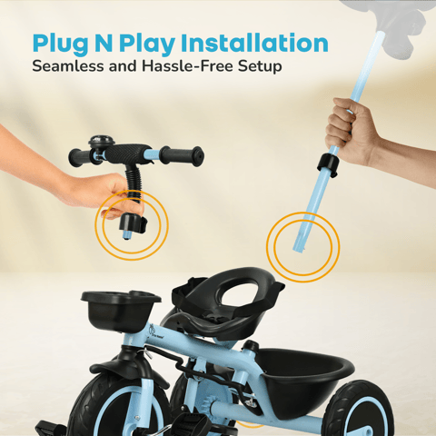 R for Rabbit Tiny Toes R20 Plus Sky Blue Tricycle