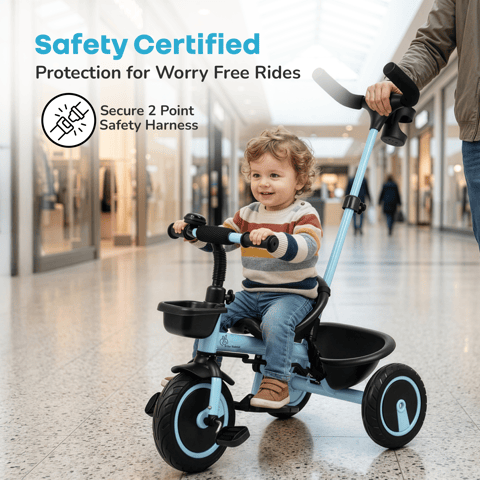 R for Rabbit Tiny Toes R20 Plus Sky Blue Tricycle