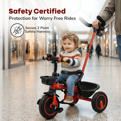 R for Rabbit Tiny Toes R20 Plus Cherry Red Tricycle