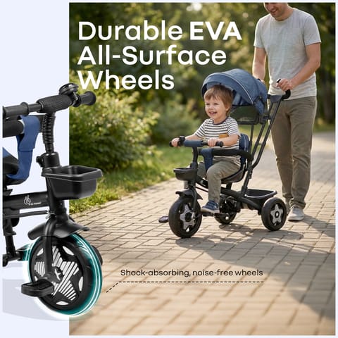 R for Rabbit Tiny Toes R40&nbsp;Ace Denim Blue Tricycle