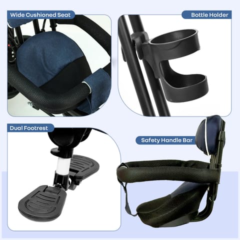 R for Rabbit Tiny Toes R40&nbsp;Ace Denim Blue Tricycle