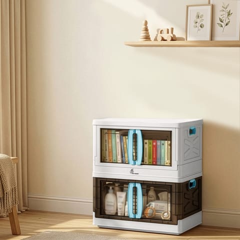 R for Rabbit Kiddo&nbsp;Korner&nbsp;Pod&nbsp;(Pack of 2) White Blue Organiser