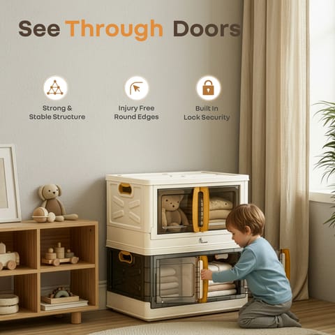 R for Rabbit Kiddo&nbsp;Korner&nbsp;Pod&nbsp;(Pack of 2) Beige Brown Organiser