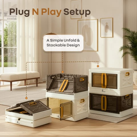 R for Rabbit Kiddo&nbsp;Korner&nbsp;Pod&nbsp;(Pack of 2) Beige Brown Organiser