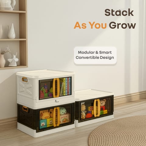 R for Rabbit Kiddo&nbsp;Korner&nbsp;Pod&nbsp;(Pack of 2) Beige Brown Organiser