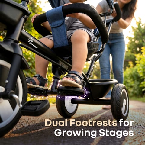 R for Rabbit Tiny Toes R40 Plus Denim Blue Tricycle