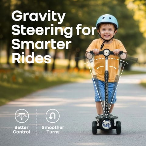 R for Rabbit Road&nbsp;Runner&nbsp;Neo Black Scooter