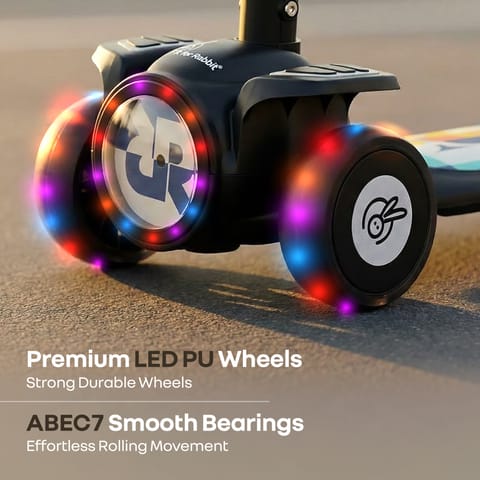 R for Rabbit Road&nbsp;Runner&nbsp;Neo Black Scooter