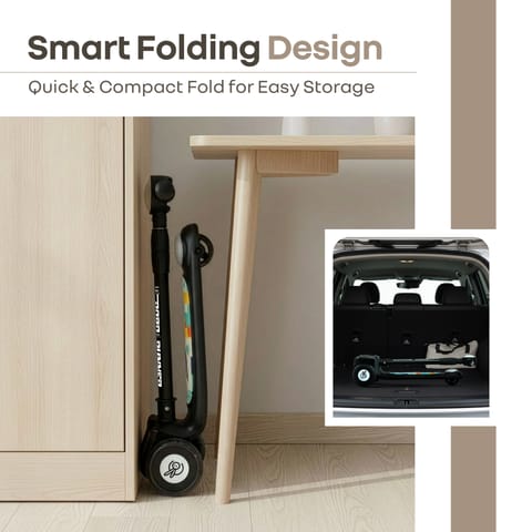 R for Rabbit Road&nbsp;Runner&nbsp;Neo Black Scooter