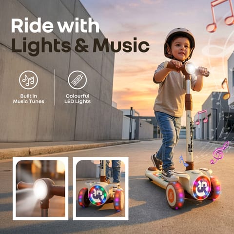 R for Rabbit Road&nbsp;Runner&nbsp;Neo Cream Brown Scooter