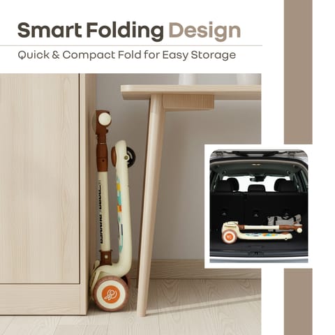 R for Rabbit Road&nbsp;Runner&nbsp;Neo Cream Brown Scooter