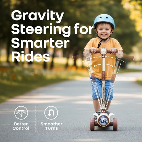 R for Rabbit Road&nbsp;Runner&nbsp;Neo Cream Brown Scooter