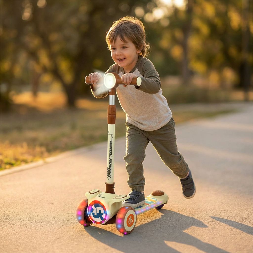 R for Rabbit Road&nbsp;Runner&nbsp;Neo Cream Brown Scooter