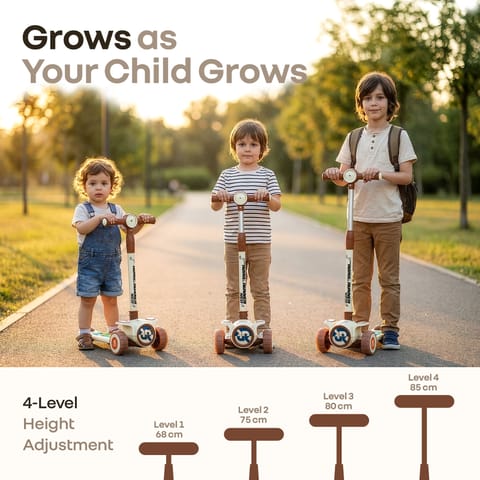 R for Rabbit Road&nbsp;Runner&nbsp;Neo Cream Brown Scooter