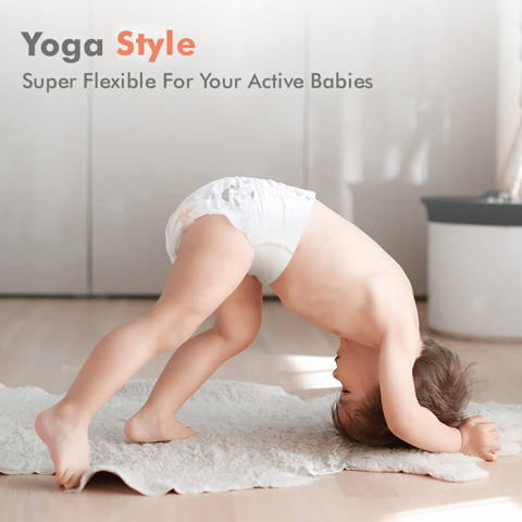 R for Rabbit Feather Diaper Tape Style- M Pack of 26 White Diaper