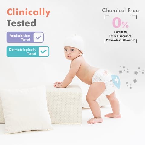 R for Rabbit Feather Diaper Tape Style - L&nbsp; Pack of 24 White Diaper