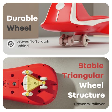 R for Rabbit Iya&nbsp;Iya&nbsp;Sportz&nbsp;Ace Red Grey Swing Car