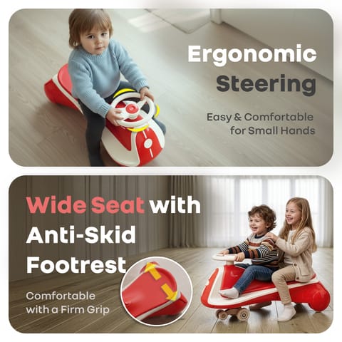 R for Rabbit Iya&nbsp;Iya&nbsp;Sportz&nbsp;Ace Red Grey Swing Car