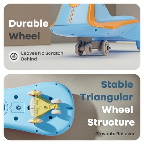 R for Rabbit Iya&nbsp;Iya&nbsp;Sportz&nbsp;Ace Blue Orange Swing Car