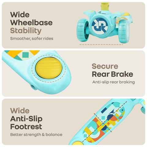 R for Rabbit Road&nbsp;Runner&nbsp;Neo Blue Yellow Scooter