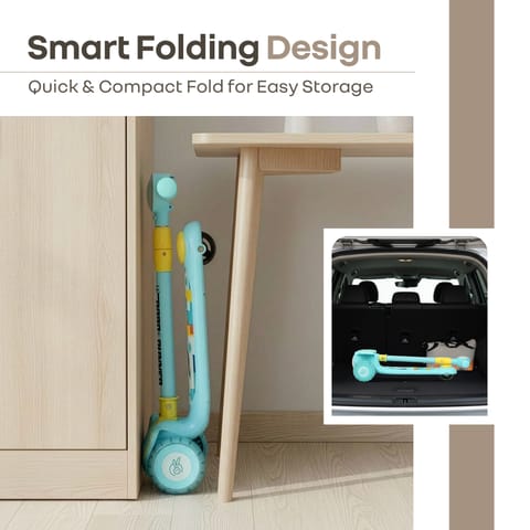 R for Rabbit Road&nbsp;Runner&nbsp;Neo Blue Yellow Scooter