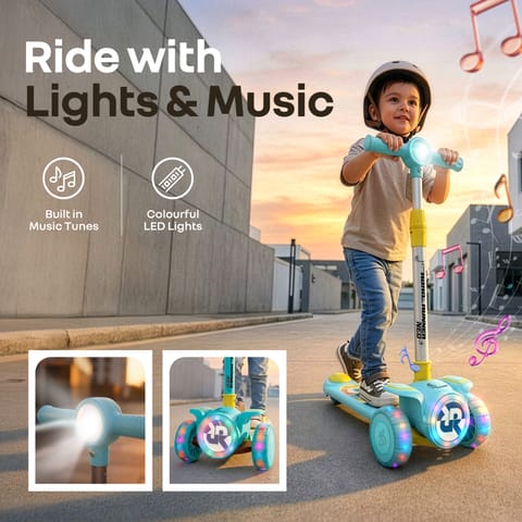 R for Rabbit Road&nbsp;Runner&nbsp;Neo Blue Yellow Scooter