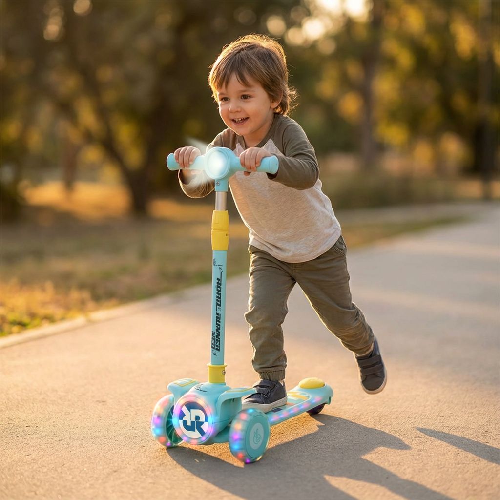 R for Rabbit Road&nbsp;Runner&nbsp;Neo Blue Yellow Scooter