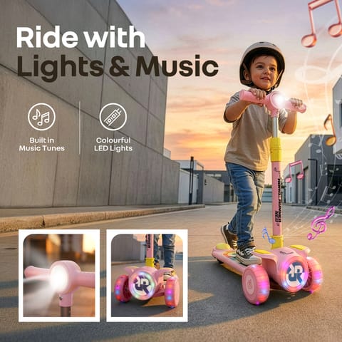 R for Rabbit Road&nbsp;Runner&nbsp;Neo Pink Yellow Scooter