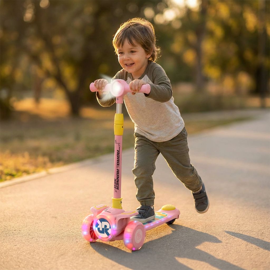 R for Rabbit Road&nbsp;Runner&nbsp;Neo Pink Yellow Scooter