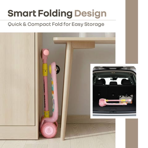 R for Rabbit Road&nbsp;Runner&nbsp;Neo Pink Yellow Scooter