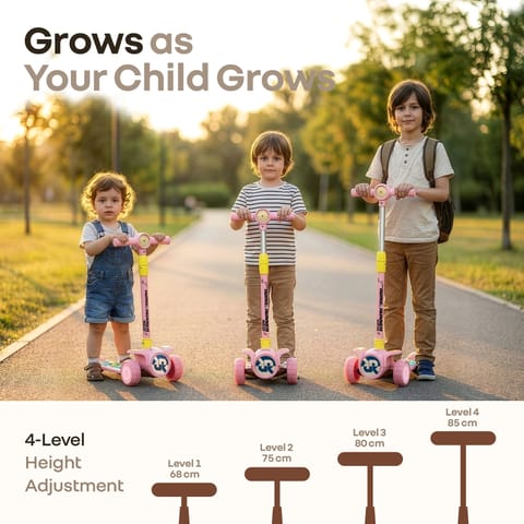 R for Rabbit Road&nbsp;Runner&nbsp;Neo Pink Yellow Scooter