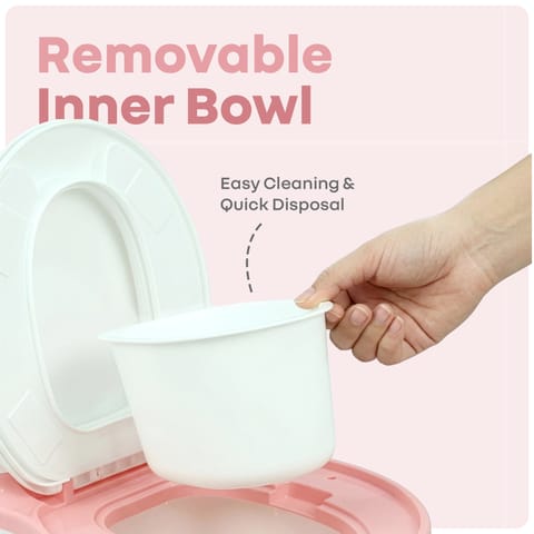 R for Rabbit Little&nbsp;GrownUp Tunes Pink White Potty Seat