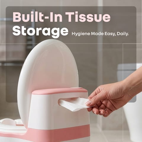 R for Rabbit Little&nbsp;GrownUp Tunes Pink White Potty Seat