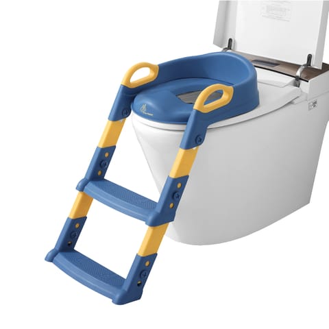 R for Rabbit Hilltop Blue Yellow Potty Step Stool