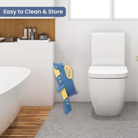 R for Rabbit Hilltop Blue Yellow Potty Step Stool