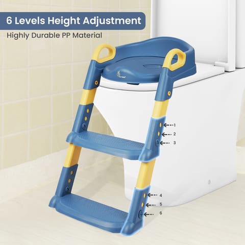 R for Rabbit Hilltop Blue Yellow Potty Step Stool