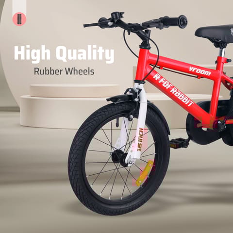 R for Rabbit Vroom - 16Inch  Red Bicycle