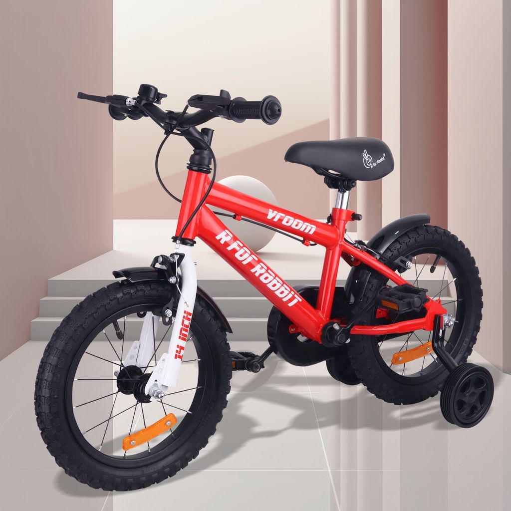 R for Rabbit Vroom - 14Inch Red Bicycle