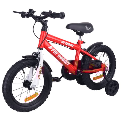 R for Rabbit Vroom - 14Inch Red Bicycle