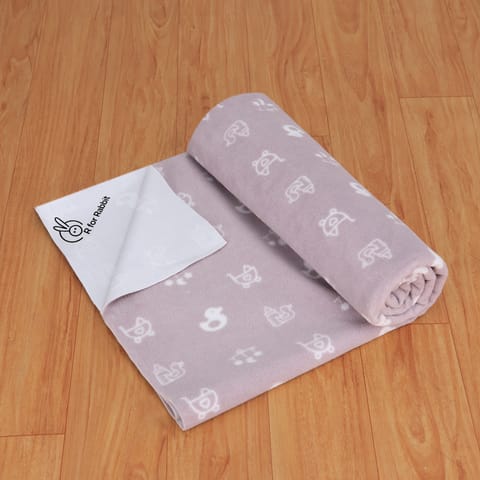 R for Rabbit Dry Nap S Grey Dry Sheet