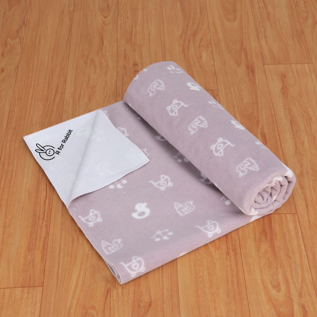 R for Rabbit Dry Nap L Grey Dry Sheet