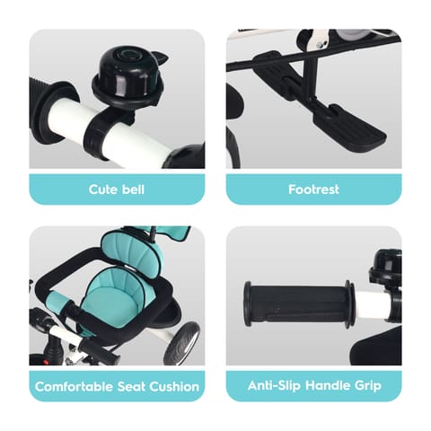 R for Rabbit Tiny Toes T30 Ace Lake Blue Tricycle