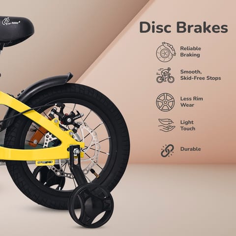 R for Rabbit Tiny Toes Magna- 16Inch Yellow Bicycle