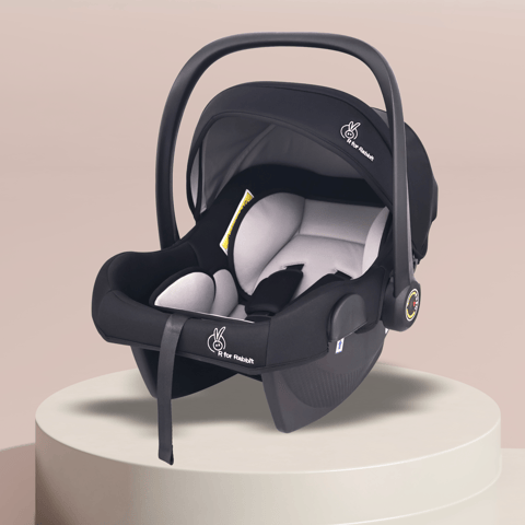 R for Rabbit Picaboo NxG Black Grey Carry Cot