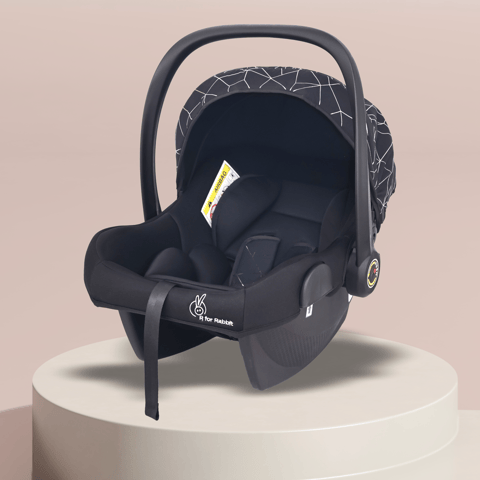 R for Rabbit Picaboo NxG Silver Black Carry Cot