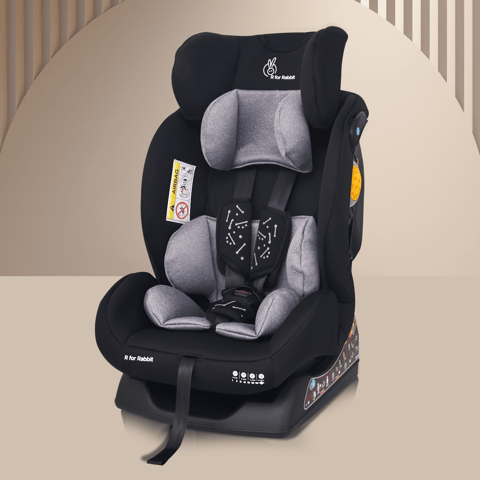 R for Rabbit Jack N Jill NxG Black Grey Car Seat
